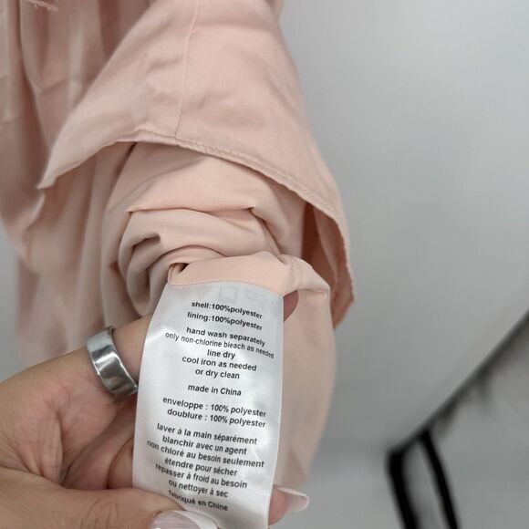 White by Vera Wang Pink One Shoulder Formal Bridesmaids Dress Size 4 Event - Picture 13 of 13